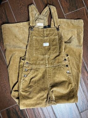 Levi’s Premium Corduroy Tan Overalls